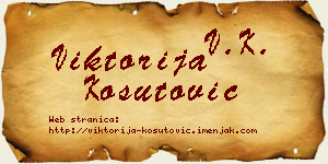 Viktorija Košutović vizit kartica